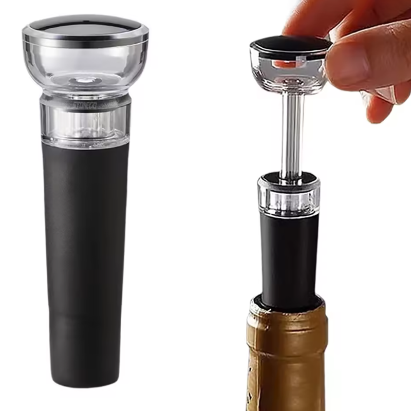 Wine Preservation Pump - ワインボトルストッパーはワインを新鮮に保つための完璧なアクセサリーです。 | 真空密閉機能付きワインストッパー