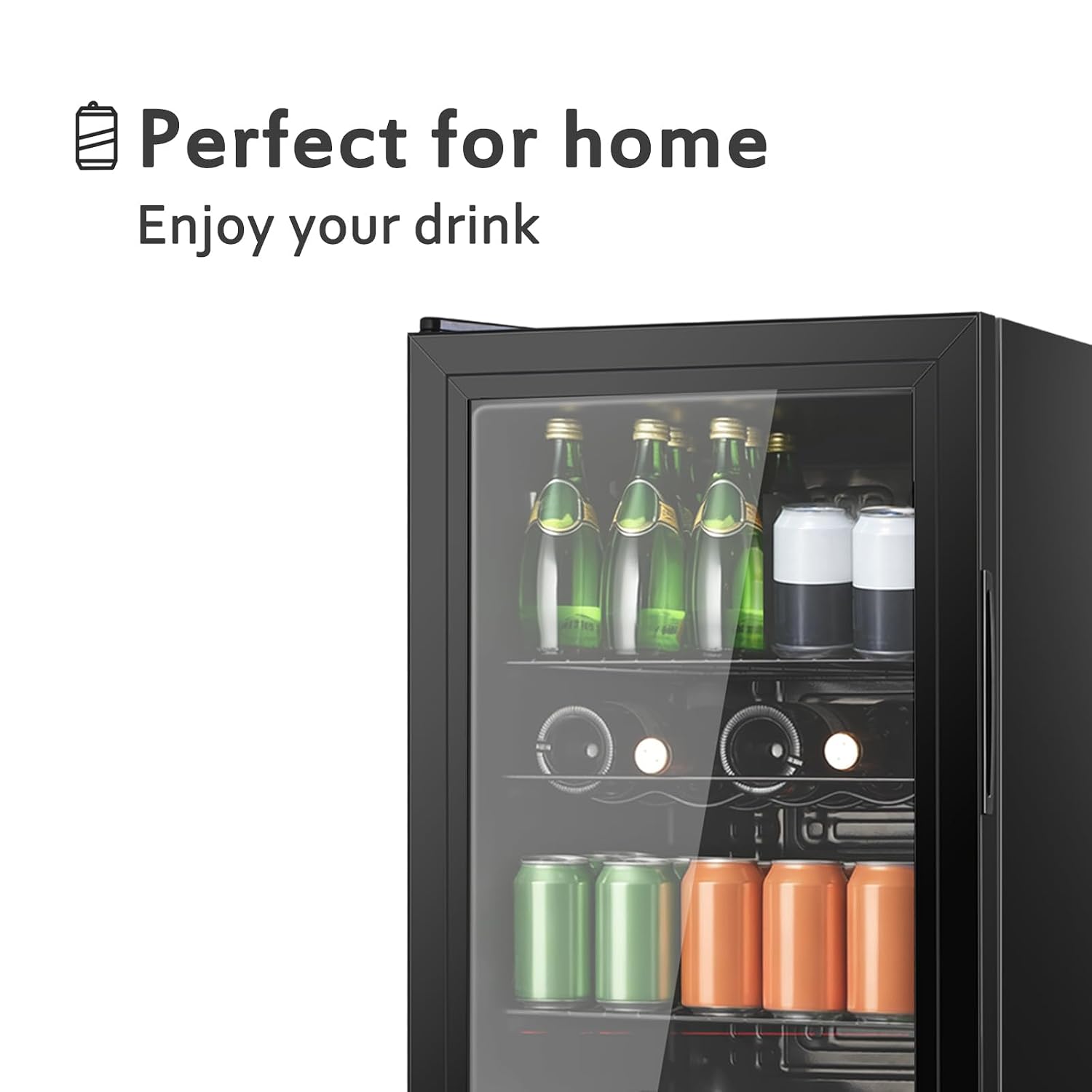 4.5立方フィートの飲料用冷蔵庫、ガラス扉付きミニ冷蔵庫（ビ - Home Bar And Fridge のレビューと価格