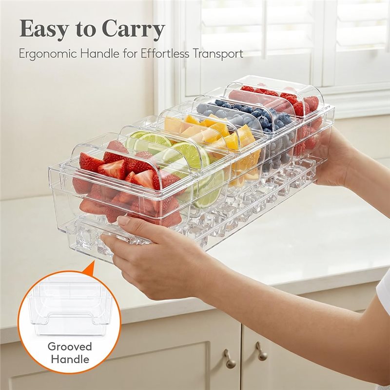 AB66-冷蔵調味料容器、タコスバーサービングセット、パーテ - Garnish Tray Set のレビューと価格