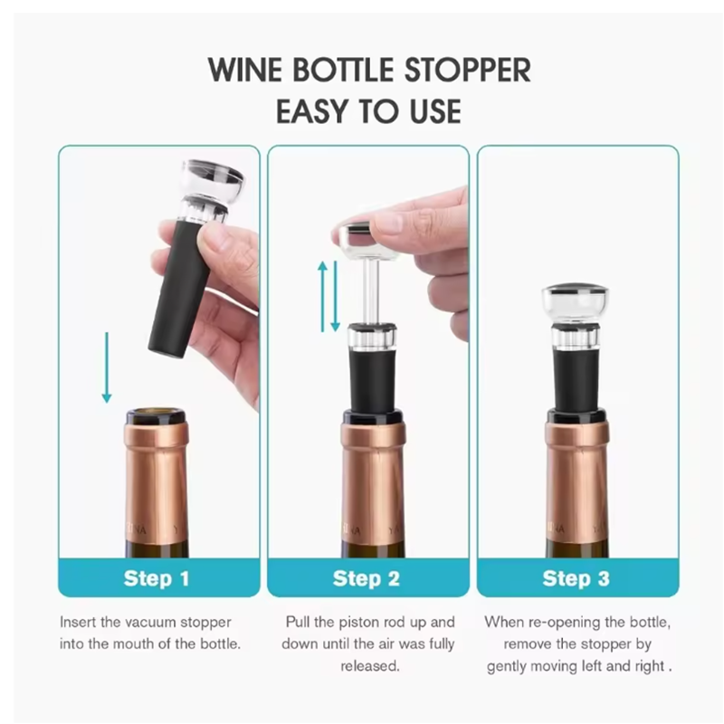 ワインボトルストッパーはワインを新鮮に保つための完璧なアクセ - Wine Preservation Pump のレビューと価格